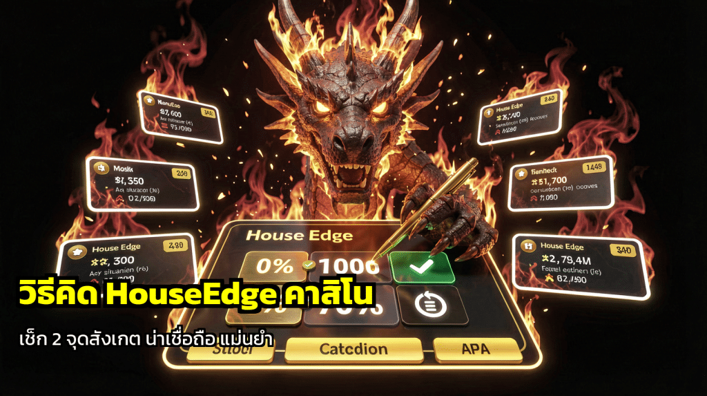 วิธีคิด HouseEdge คาสิโน